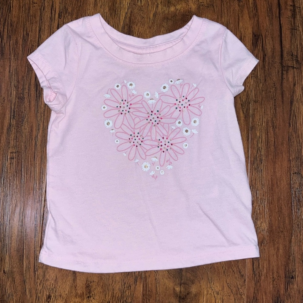 Cat & Jack Pink Short Sleeve Tee